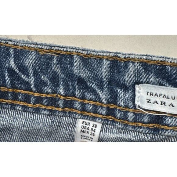 ZARA Women’s Size 4 Distressed Cut Off Shorts Embroidered Sexy Festival Boho - Picture 9 of 11